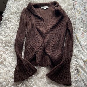 Brown Wool Cardigan